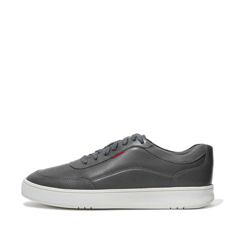 Fitflop Mens Sneakers - Rally X Leather - Grey - 836-WZSLNU